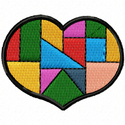 Hearts Embroidery Design 8